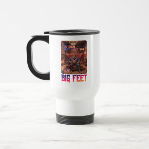 Grappige Bigfoot Feet Meme Reisbeker