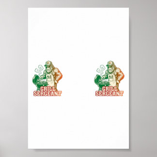 Grappige Bigfoot Grill Sergeant Poster