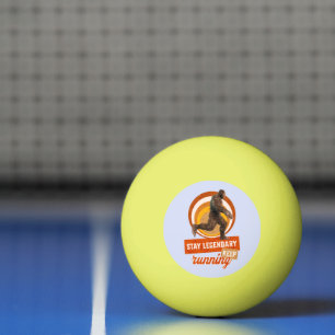 Grappige Bigfoot Hardloop Motivatie Pingpongballen