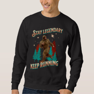 Grappige Bigfoot Hardloop Motivatie Trui