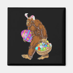 Grappige Bigfoot Jacht op Paaseieren Magneet