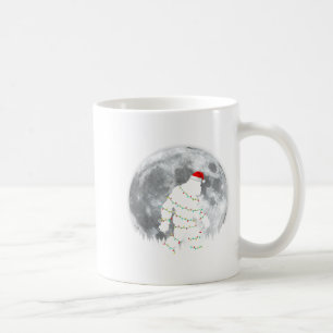 Grappige Bigfoot Kerstman Maan Kerstverlichting Xm Koffiemok