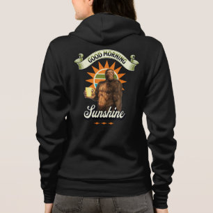 Grappige Bigfoot Koffie Ochtendhumor Hoodie