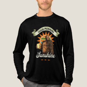 Grappige Bigfoot Koffie Ochtendhumor Tri-Blend Shirt
