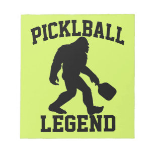Grappige Bigfoot Pickleball Legend Notitieblok