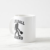 Grappige Bigfoot Pickleball Legende Koffiemok (Voorkant links)