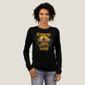 Grappige Bigfoot-programmeur Coderen Later Humor Tri-Blend Shirt (Voorkant)