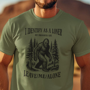 Grappige Bigfoot Pronouns Mannen T-shirt