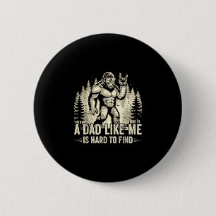 Grappige bigfoot rock een vader zoals is moeilijk ronde button 5,7 cm