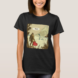 Grappige Bigfoot Sasquatch Loch Ness Monster Grapp T-shirt