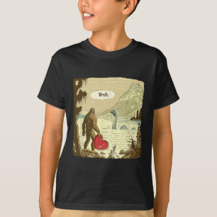 Grappige Bigfoot Sasquatch Loch Ness Monster Grapp T-shirt