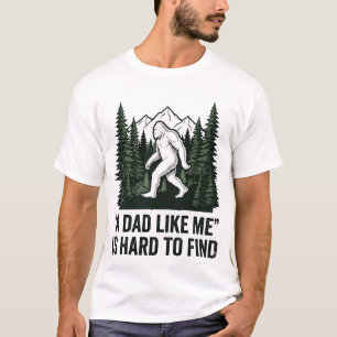 Grappige Bigfoot Vader Vintage Bos T-Shirt Ontwerp