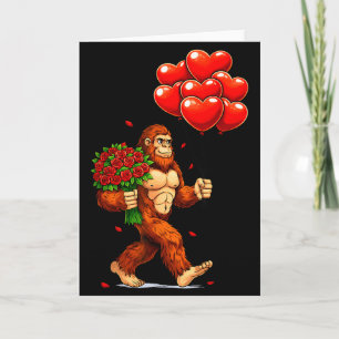 Grappige Bigfoot Valentijn Liefde Harten Sasquatch Kaart