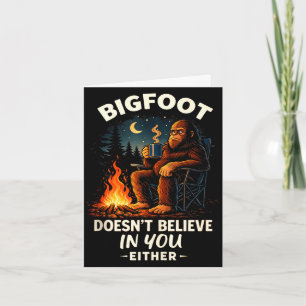 Grappige bigfoot voor mannen & vrouwen kamperen wa kaart