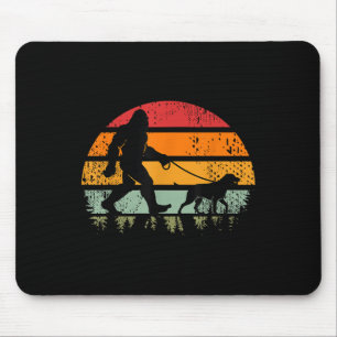 Grappige Bigfoot Wandelende Hond Labrador Retrieve Muismat