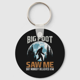 Grappige Bigfoot zag me sasquatch geschenken voor Sleutelhanger