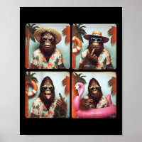 Grappige Bigfoot zomervakantie Photobooth Funny SA