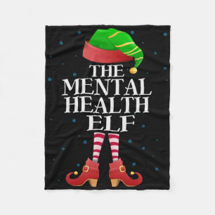 Grappige bij elkaar passende pyjamagroep Kerstmis  Fleece Deken