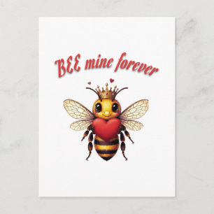 Grappige Bij Punt Valentijn  Feestdagenkaart