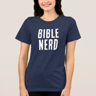 Grappige Bijbel Nerd Christelijke Humor Grunge Tri-Blend Shirt