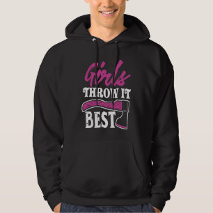 Grappige Bijl Werpen Bijl Werper Meisjes Werpen Hoodie