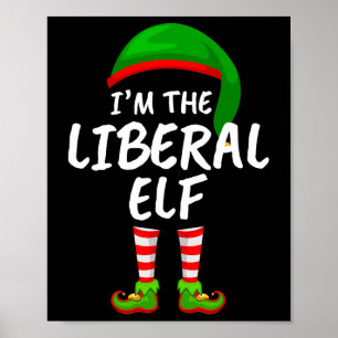 Grappige bijpassende familie ik ben de liberale el poster