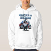 Grappige Biker Kabouter Hoodie (Voorkant)