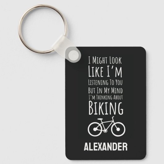 Grappige Biker Sleutelhanger (Voorkant)