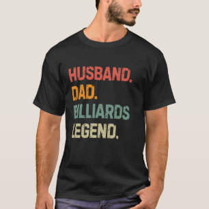 Grappige biljart echtgenoot vader biljart legende t-shirt