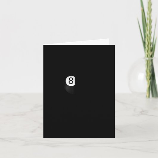 Grappige biljart lang sleeve voor 8-ll pool speler kaart (Voorkant)