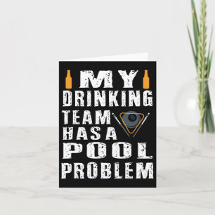 Grappige biljart om te Shirten Mijn Drink team hee Kaart