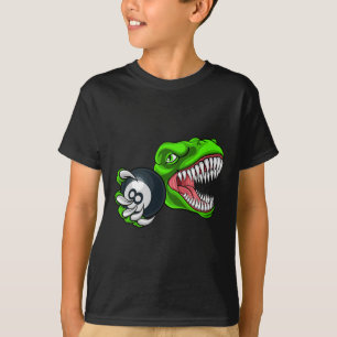 Grappige Biljart T-rex Art Biljart Spelen Pool P T-shirt