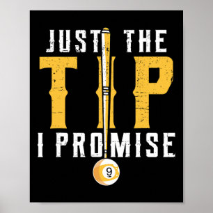Grappige biljarten voor de tip poster