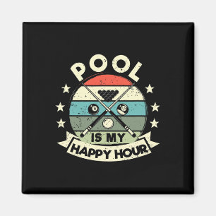 Grappige biljartspeler Billard 8-ll Pool is mijn k Magneet