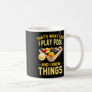 Grappige Billards Shirten voor mannen Koffiemok