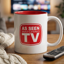 Grappige 'Binge Watch'-mok - Gezien terwijl TV wor