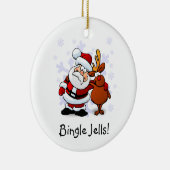 Grappige Bingle Jells Kerstfeest Ornament (Rechts)