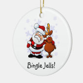Grappige Bingle Jells Kerstfeest Ornament (Links)