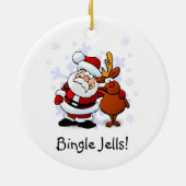 Grappige Bingle Jells Kerstfeest Ornament (Achterkant)