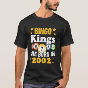 Grappige Bingo 22ste Verjaardag Bingo Koningen Zij T-shirt