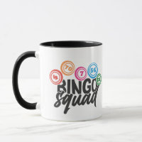 Grappige Bingo squad woordkunst