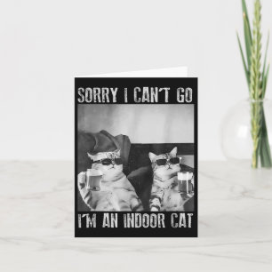 Grappige Binnenkat Meme Sorry Kan Niet Naar Retro Kaart