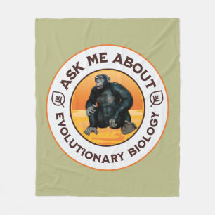 Grappige Biologie Docent Evolutie Humor Cadeau Fleece Deken
