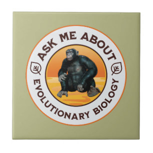 Grappige Biologie Leraren Evolutie Humor Cadeau Tegeltje