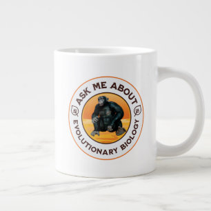 Grappige biologieleraar evolutie humor cadeau extra grote beker