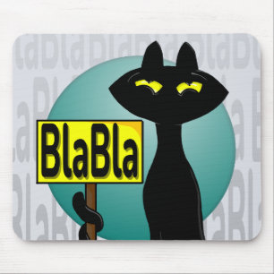 Grappige BlaBla-muisplaat van Bad Boogie Muismat