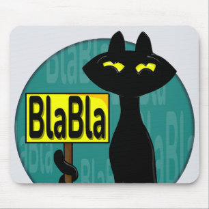 Grappige BlaBla-muisvloer van Bad Boogie Muismat