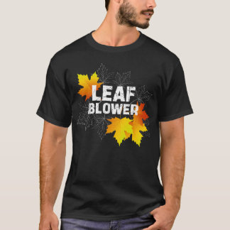 Grappige bladblazer herfst vallende bladeren kostu t-shirt
