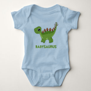 Grappige Blauwe Dinosaurus Delight Roarsome gepers Romper