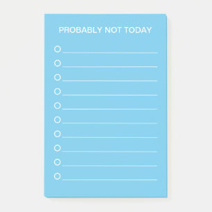Grappige blauwe lijstmaker post-it® notes